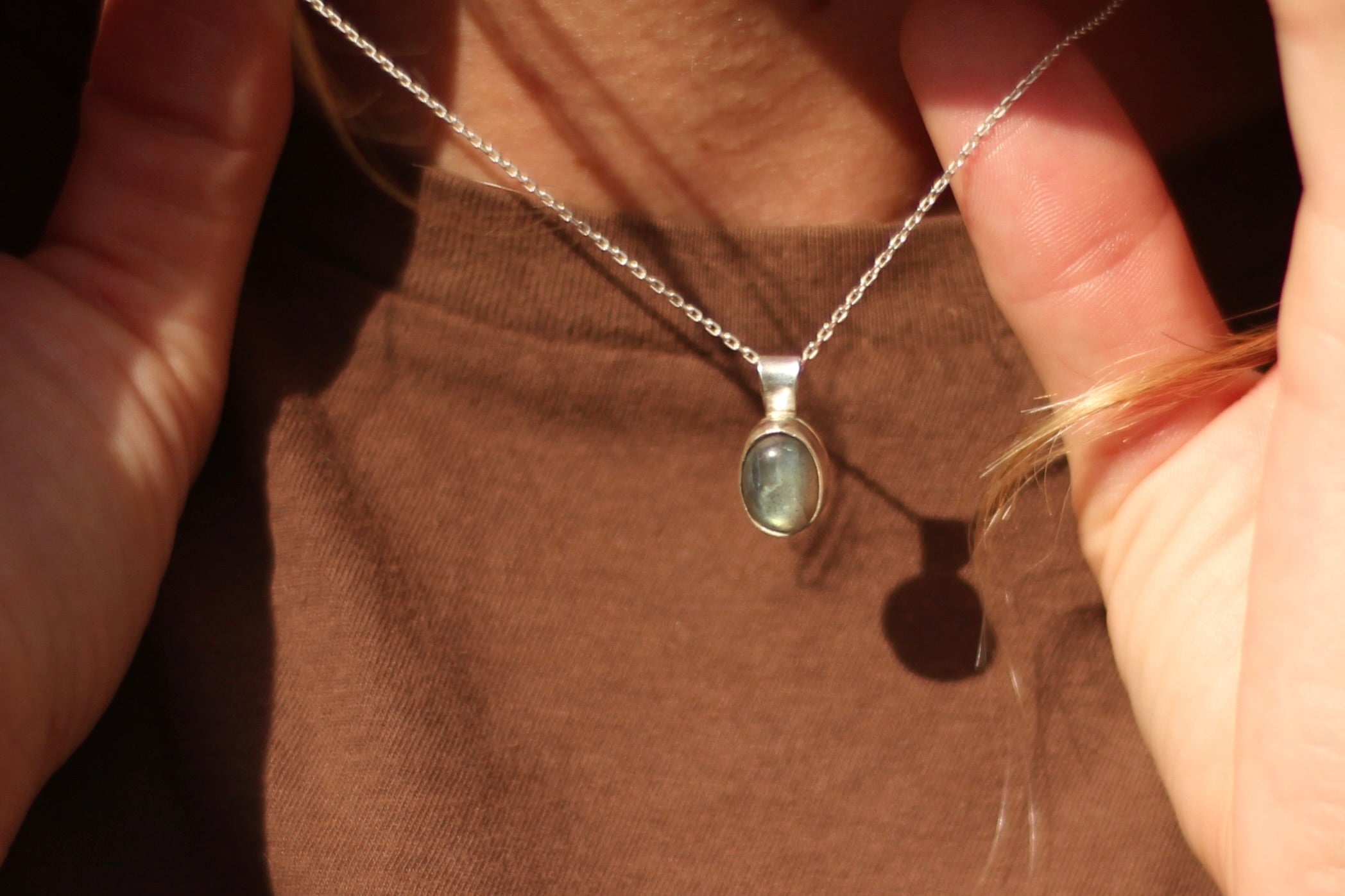 A Labradorite Pendant